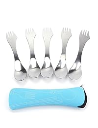 tebery extra fuerte acero inoxidable Spork, excele