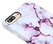 A-Focus Case for iPhone 8 Plus Case, iPhone 7 Plus Case Marble, IMD Stone Anti Scratch Anti Finger Slim Fit Flexible Silicone Case for iPhone 7 Plus 8 Plus 5.5 inch Matte Purple