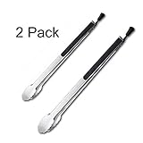 Lyxa SR Stainless Steel Kitchen Tongs With Locking Set Of 2-9