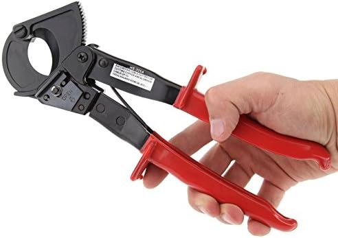 Nakor Heavy Duty Aluminum Copper Ratchet Cable Cutter Cut up to 240mm² Ratcheting Wire Cut Hand Tool