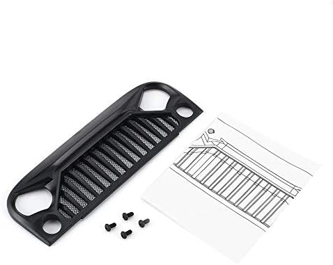 Bird Front Plastic Grill Cover Guard Protector Shell for RC Car Model Off-road Wrangler Component Spare Parts Accessories - Black