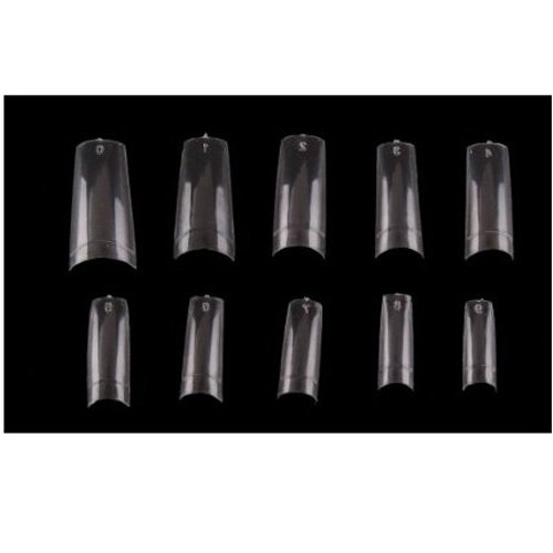 CyberStyle(TM) 500 Pcs Clear French Acrylic Style Artificial Half False Nails Nail Art Tips