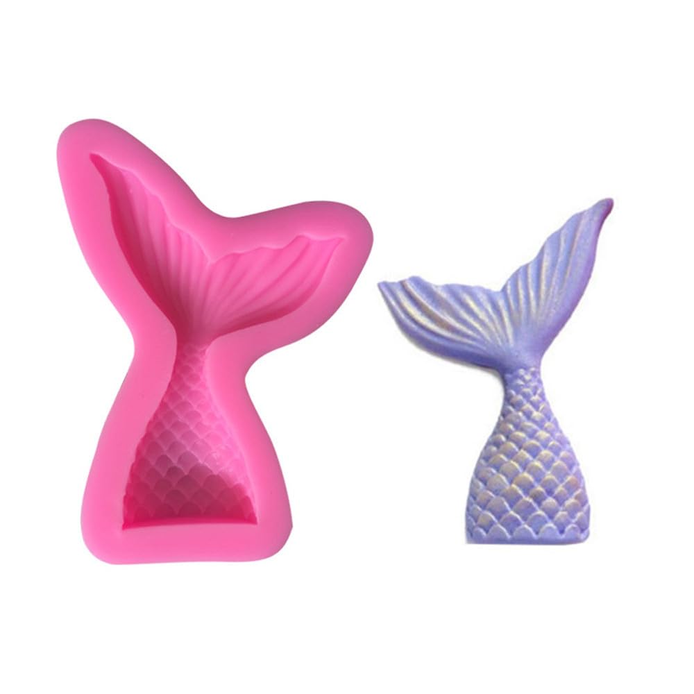 NIXNUT Fondant Cake Chocolate Mould Silicone Cookie Candy Mould Baking DIY Kitchen Tool Party Decorating Mermaid Fish Tail Shape