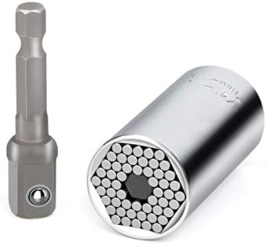 Universal Socket Set, EONLION Professional Multifunctional 1/4โโ-3/4โโ (7mm-19mm)ย Cool Repair Tools for Men