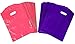 Premium Glossy Merchandise Bags With Die Cut Handle – Retail, Gift, Party, Shopping Bags – Size 9’’ x 12’’ – 200 Pack – (100 Purple & 100 Pink)