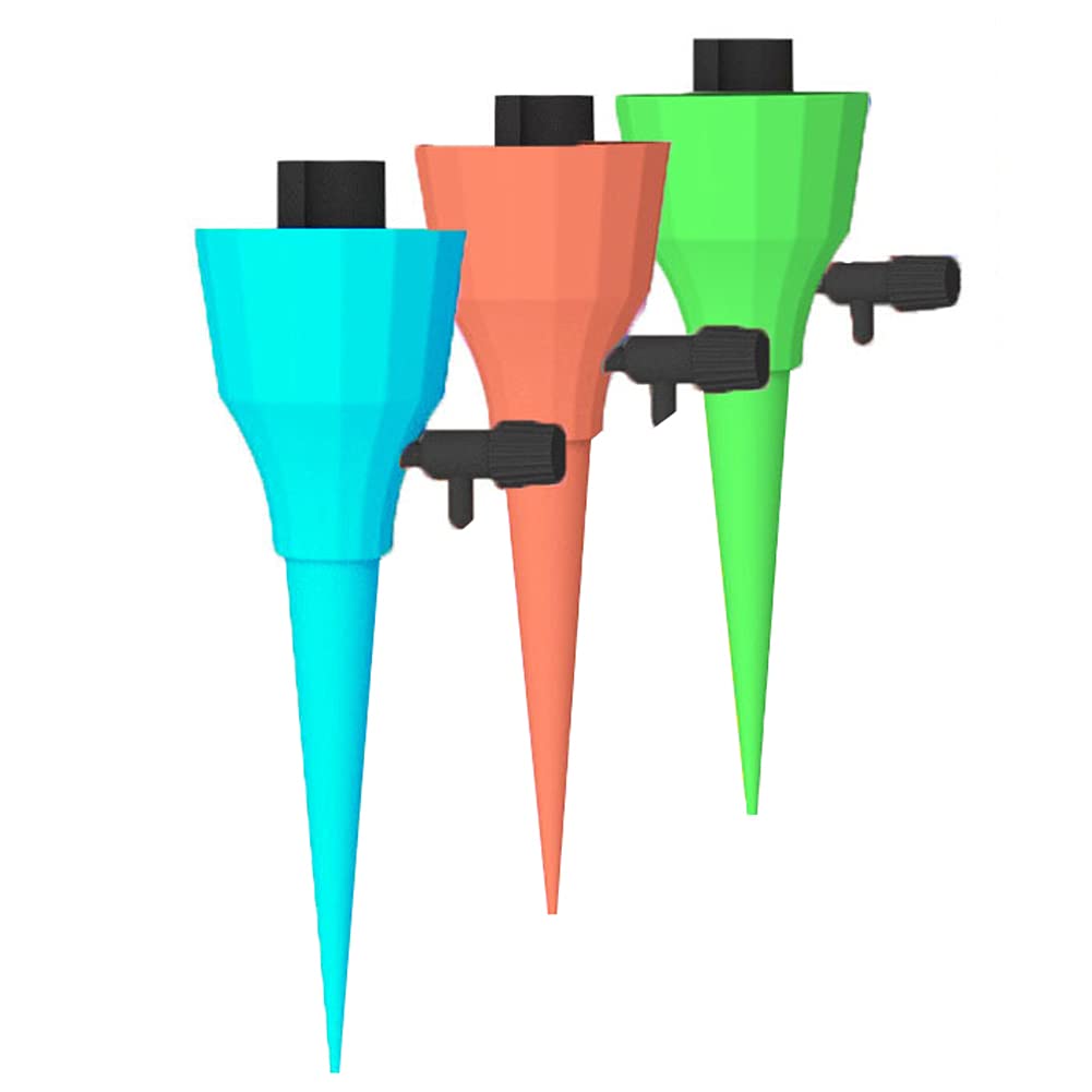 Crazyfly Plant Self Watering Spikes Devices, Adjustable Plant Watering Spikes,Automatic Waterer Adjustable Drip Irrigation System for Garden Plants Indoor & Outdoor