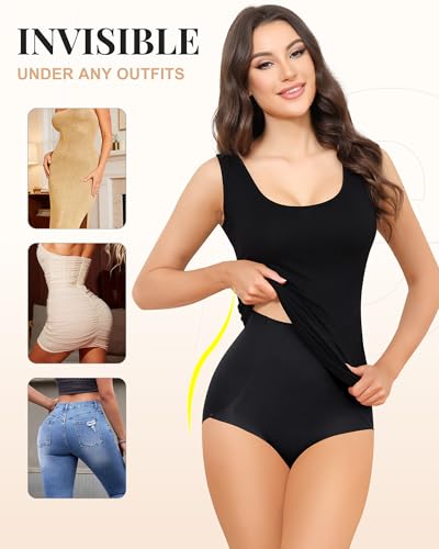 Levao Women's Invisible Slimming Shapewear Panties Shapewear Flat Belly High Waist Shapewear Tummy Control and Lift