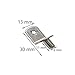 30 Pcs Shelf Support Pegs 6mm L-Shaped Shelf Support Nickel Plated Shelf Bracket Pegs for Furniture & Bookcase Shelf Cabinet Closet Shelf Support with Hole.