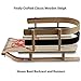 Flexible Flyer BCL-40 Premium Baby Sleigh. Toddler Boggan. Wooden Pull Sled for Kids,Red , 29 x 14 x 11.5 inches