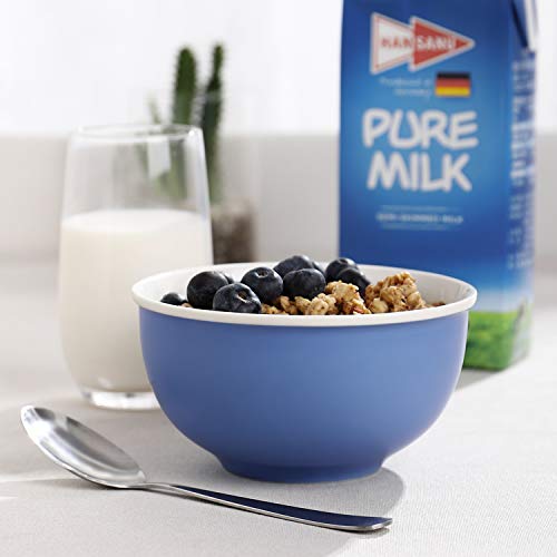 image for LIFVER Cereal Bowls, Set of 6 Porcelain Bowls for Soup, Salad, Rice, o