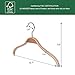 JS HANGER Kids Hanger Children's Coat Hanger Wooden Clothes Hanger - 13