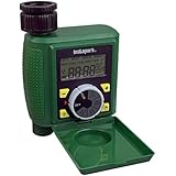 Instapark PWT-07 Outdoor Waterproof Digital Programmable Single Outlet Automatic On Off Water Faucet Hose Timer with Rain Delay and Manual Control