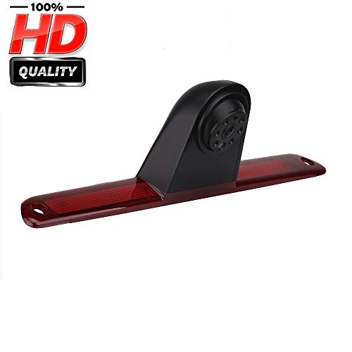 Misayaee Car Third Roof top Mount Brake lamp Camera Brake Light Rear View Backup Camera for Transporter MB Mercedes Sprinter W906 2007-2018/VW Crafter Truck Vans 2007-2016 (Roof Brake Light Camera)