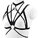 Slocyclub Hottie Women Cut Out Black Bandeau Harness Strappy Body Caged Bra, C, Onesize