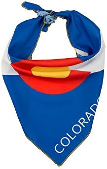 Colorado Flag Dog Bandana in 2 Sizes (Large)