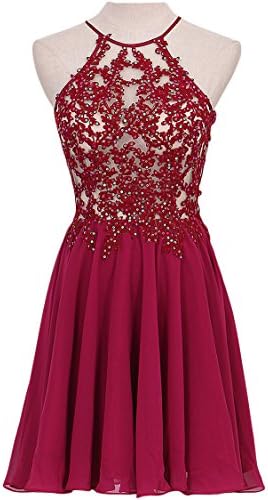LovingDress Women's Prom Dress Chiffon with Spaghetti Straps Long Evening Dress Size 4 US Burgundy