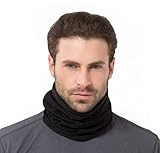 Fleece Neck Warmer [Solids] - Reversible Neck Gaiter Tube, Ear Warmer Headband, Mask & Beanie. Ultimate Thermal Retention, Versatility & Style. Performance Comfort Fleece & Microfiber Construction