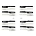 Coolplay UDI U817 U817C U817A U818 U818A Main Blades Props with Mounting Screws Spare Part Crash Kit for Udric RC Quadcopter (Pack of 16)