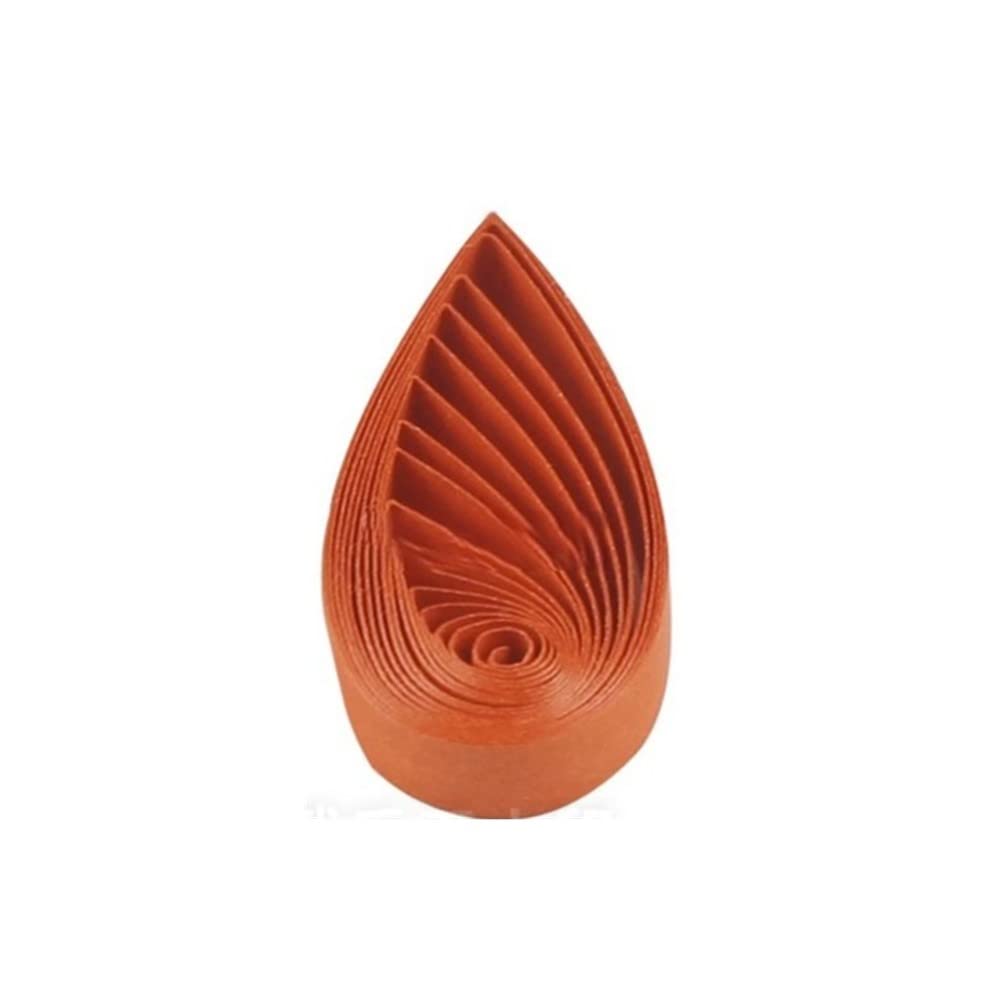 ODETOJOY Quilling Strips 5mm Paper Quilling Set Solid Color Star Origami Paper DIY Hand Crafts Single Color Quilling Paper Filigee Strips (OrangeRed)