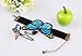 MEiySH Lolita Blue Butterfly Charm Lace Slave Bracelets with Ring fow Women