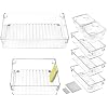 Lade Organisator, DARUITE Set van 7 antislip ladeverdelers, make-up lade organisator, make-up opslag, bureau lade…
