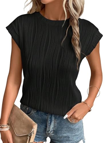 ALVAQ T SHIRTS FOR WOMEN 2024 SUMMER SHORT...