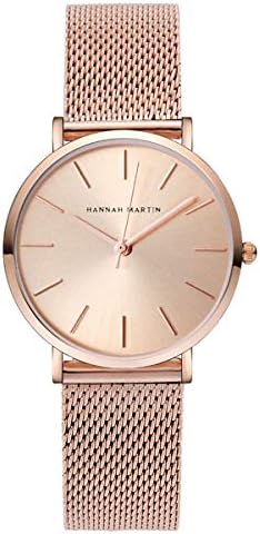 Japan Quartz Casual Minimalist Wrist Watch Stainless Steel Mesh Band Couple Watches for Lovers Gift