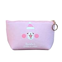 Monbedos PU Brushes Organizer Makeup Toiletry Bag Toiletry Carry Pouch with Zipper for Gifts