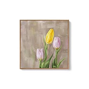 Framed Canvas Wall Art for Living Room, Bedroom Flowers Canvas Prints for Home Decoration Ready to Hang - 24x36 inches - 16x16 inches