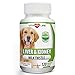 Milk Thistle Liver, Kidney and Bladder Support for Dogs, Detox, DHA, EPA, Hepatic Support, Dandelion Root, Omega 3 Fish Oil, Vit B1,B2,B6,B12, Kidney Stone Prevention.120 Natural Chew-able Tablets.