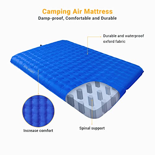 KingCamp Sleeping pad for Camping 6" Thick Camping Mattress 2 Person