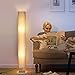 Albrillo Fabric Floor Lamp, Modern Asian Style Standing Lamps with Soft Diffused Uplight, LED 46 Inch Tall Lamps for Living Room, Bedrooms, Office