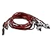 uxcell® PC Case Mainboard Power on/off Push Button Switch Connector Cable 5pcs