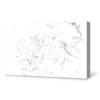 Canvas Wall Art Construction Sketches Canvas Prints Home Artwork Decoration for Living Room,Bedroom - 12x18 inches