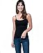 Pact Women's Organic Cotton Camisole with Shelf Bra, Black, Small