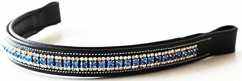BROWBAND Bling Crystal Horse English Bridle USA Leather Polo 809216