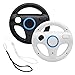 AZFUNN Mario Kart Steering Wheels, Black White Racing Wheel with Wii Wheel for Mario Kart