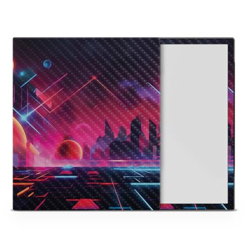 Carbon Fiber Tablet Skin Compatible with BOOX Note Air4 C (2024) - Synthwave Pl…