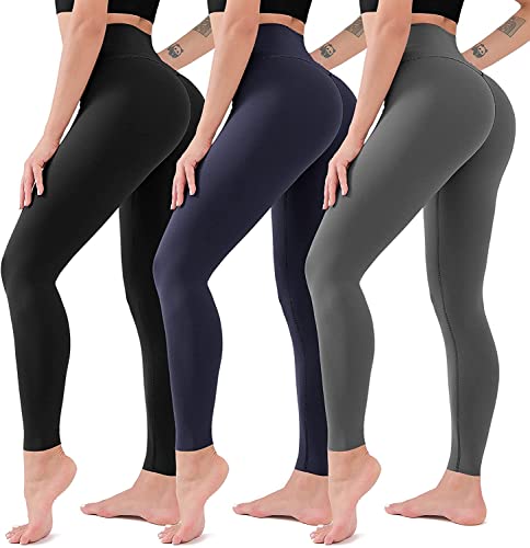 ACTINPUT Leggings for Women Soft High Waisted Tummy Control Leggings Sports Workout Gym Running Yoga Pants