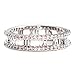 Gieschen Jewelers 'Romana' 14K Rose/White Gold-Plated CZ Crystal Roman Numeral Ring