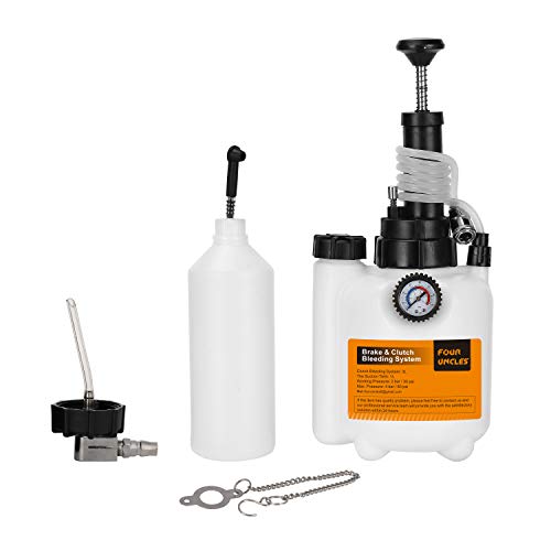 FOUR UNCLES 3L Manual Brake Bleeder Set, Hand Fluid Compressed Air