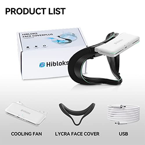 Hibloks 【Third Generation Upgraded Cooling Fan】 Compatible with Oculus Quest 2 Oculus