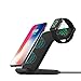 FDGAO for Apple Watch Wireless Charger and Phone Wireless Charger 2 in 1 Wireless Charging Stand for Apple Watch/iPhone X/ 8Plus/ 8, Samsung Galaxy Note8/S9/S8+/Note5 and More -Black