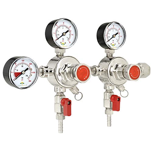 TerraBloom CO2 Pressure Regulators Valves For Beer Kegs, Brewing, Draft