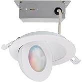 Satco Starfish - 9W LED Round Gimbaled Downlight in Utilitarian Style-1.44 Inches Tall and 4.92 Inches Wide