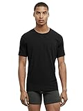 Kenneth Cole New York Men's Superfine Cotton Crew Neck T-Shirt, Black, Medium (Pack of 2)