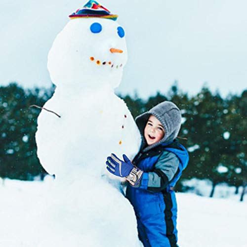 Leiyini Kids Winter Snow Ski Gloves Children Snowboard Gloves Outdoor Waterproof Gloves for Boys Girls - Thumbnail 4