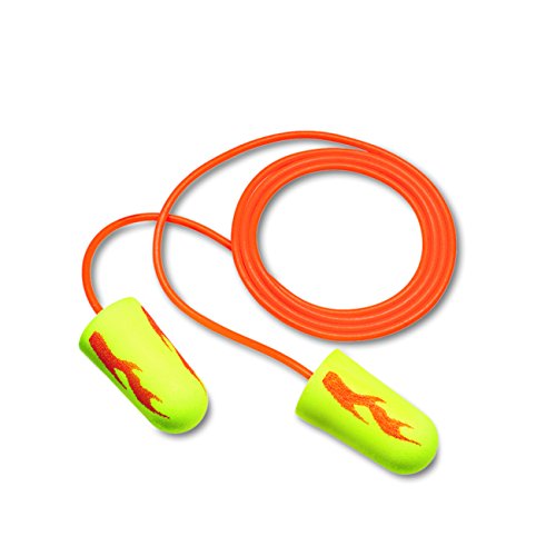 3M E-A-R Earsoft Corded Earplugs, Neon Yellow, 200-Pair