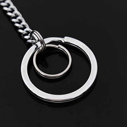 Liangery Wallet Chain, Wallet Long Purse Chain Punk Key Chain with Chain for Biker Trucker Motorcycle Pants Jean, Silver 11.81 inch for Men Women