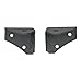 Restyling Factory -Hinge LED Light Mount Windshield Corner Relocate Mounting Brackets Kit 1 Pair (Black) for 07-18 Wrangler JK
